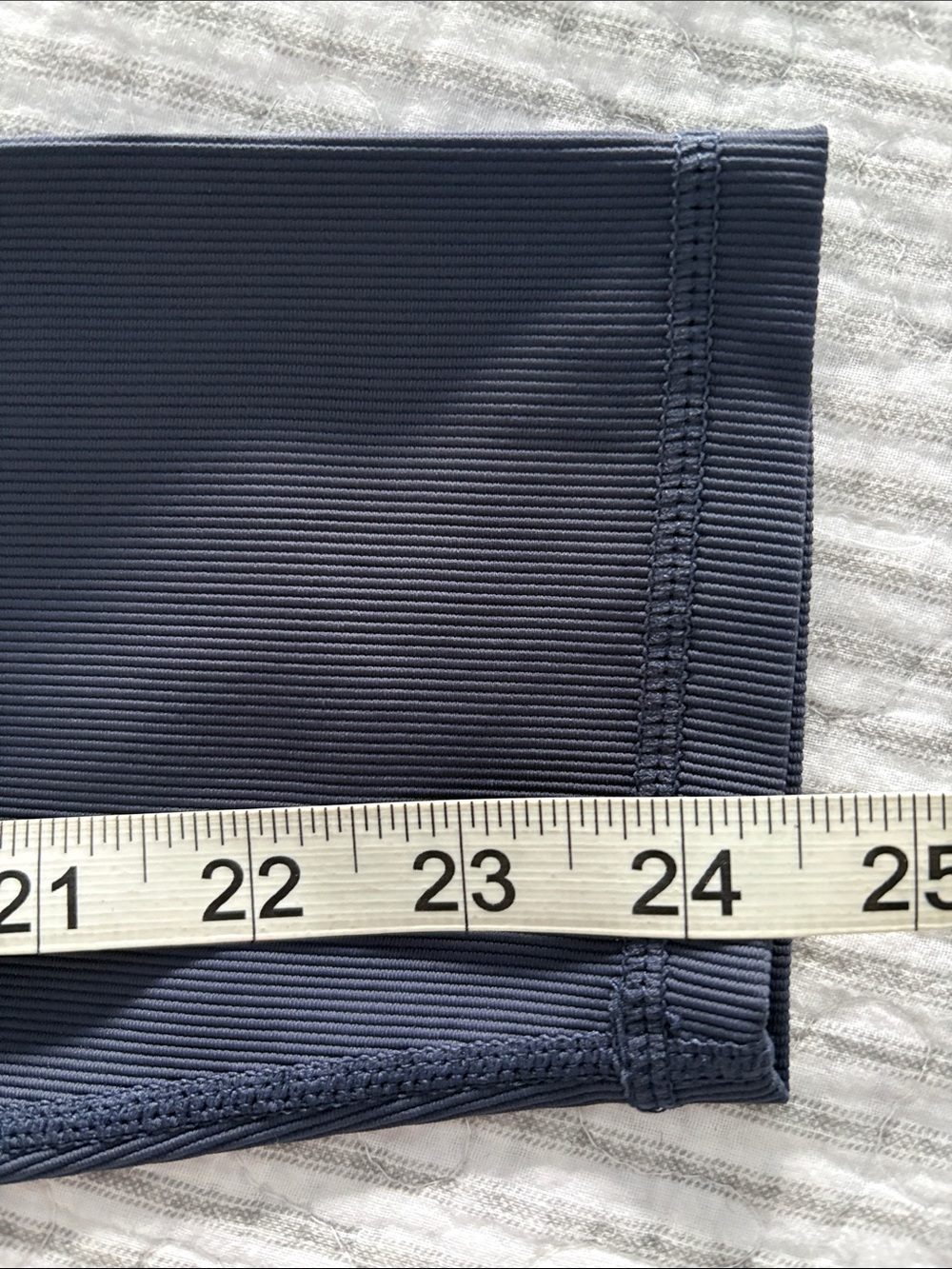 Wilo Ribbed High Waisted Leggings ~ Large ~ Navy - Picture 7 of 8